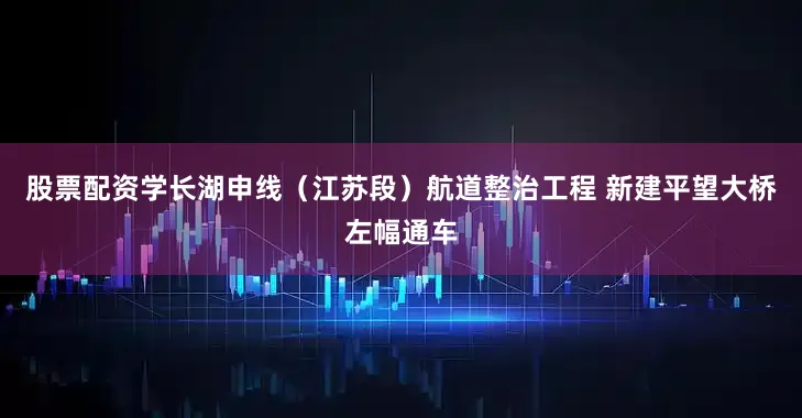 股票配资学长湖申线（江苏段）航道整治工程 新建平望大桥左幅通车
